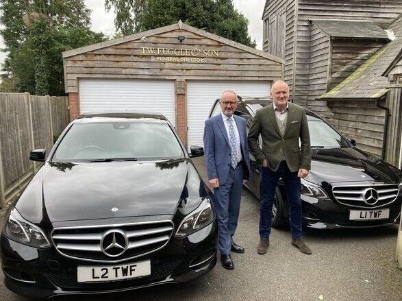 Pristine pair of Binz Mercedes vehicles for T W Fuggle & Sons of Kent